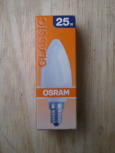 Osram classic e14 25W (kaarsvorm)